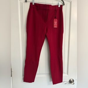EXPRESS Skinny High Rise Stretch Wine Color Pants Size 4S